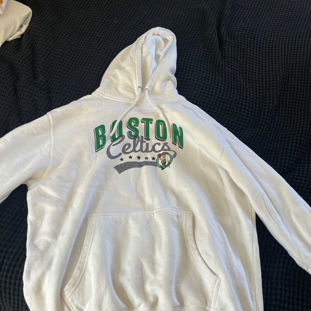 Boston Celtics White Hoodie
